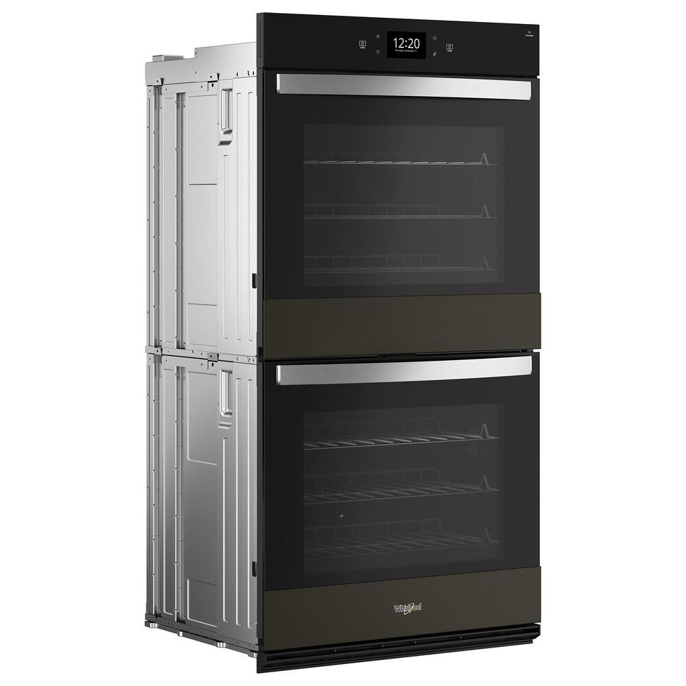 Whirlpool 30&quot; Double Smart Wall Oven with Air Fry in Black Stainless Steel, , large
