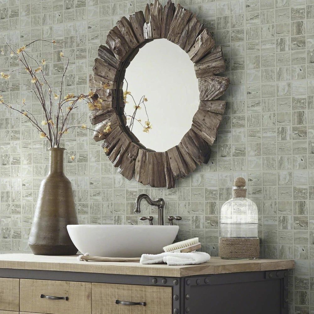 Shaw Cameo Jasper 13&quot; x 13&quot; Ceramic Mosaic Sheet, , large