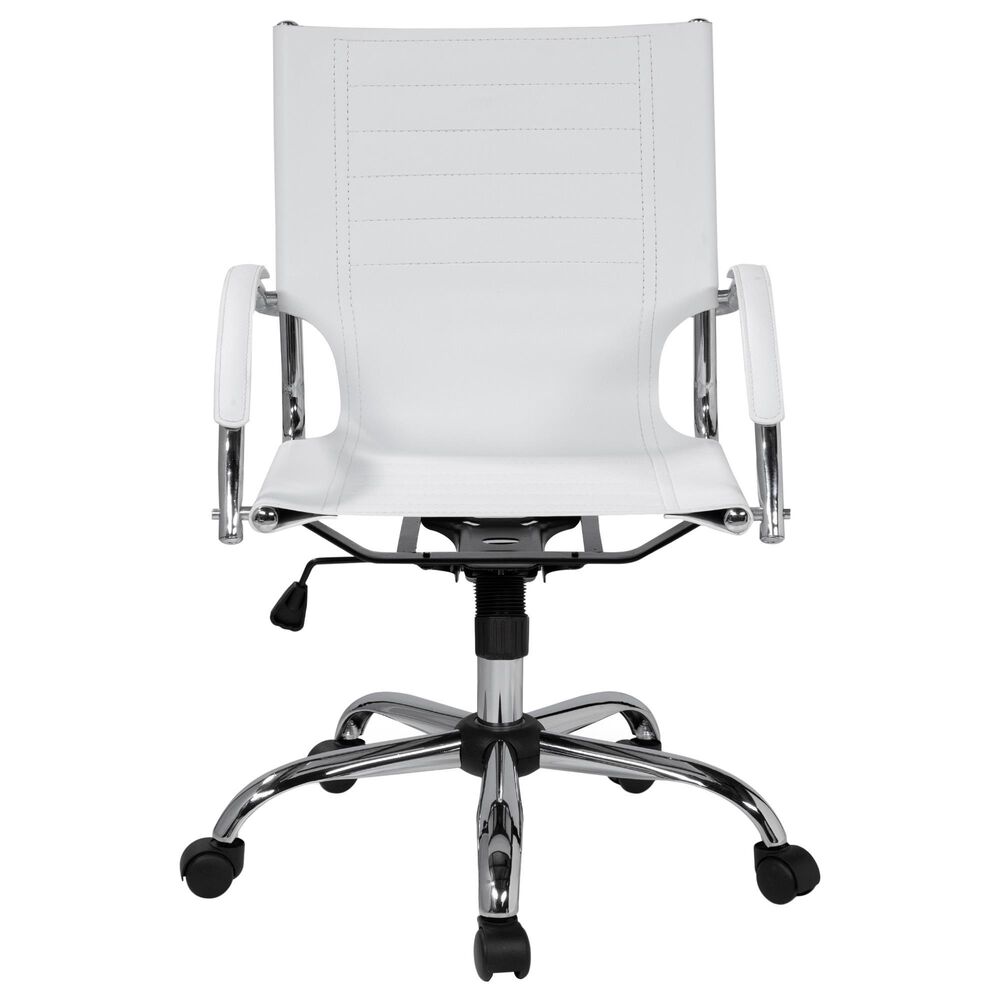 Furniture of America Schwartz Office Chair in White, , large