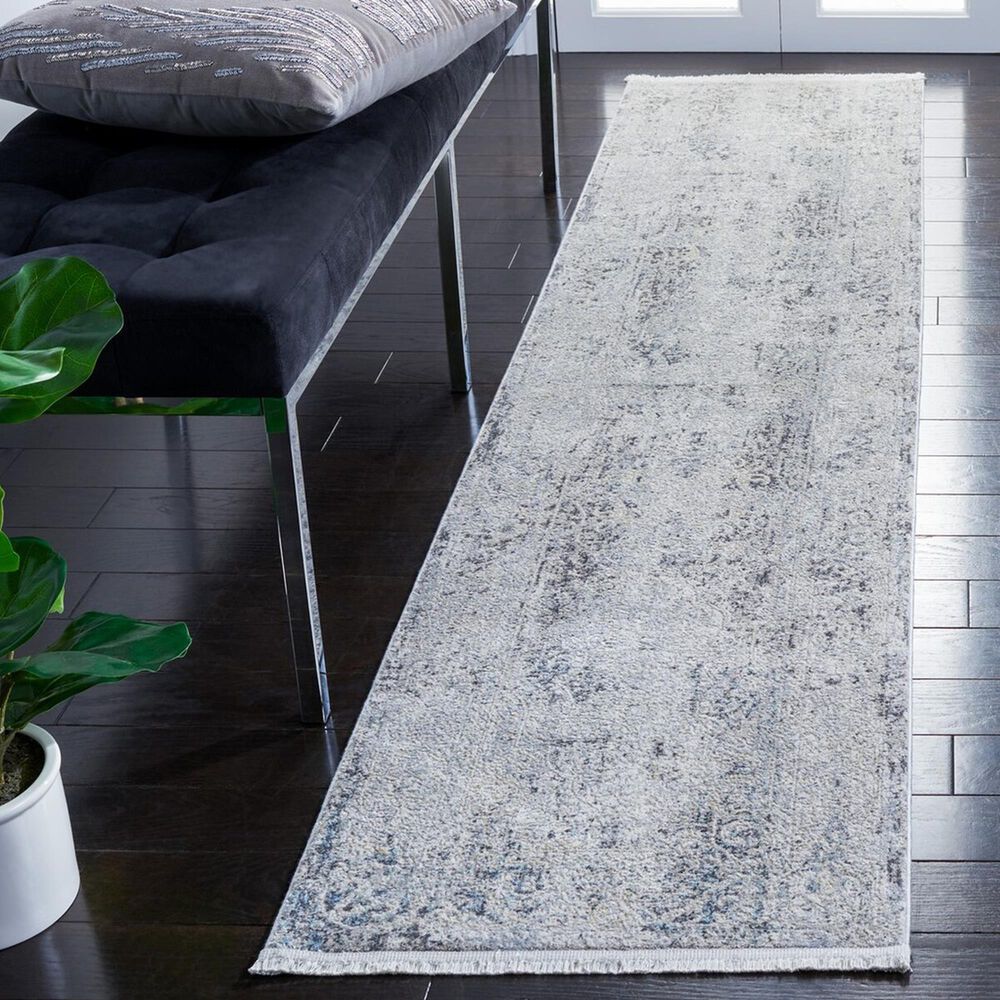 Safavieh Dream DRM407F 2&#39; x 8&#39; Grey and Ivory Runner, , large