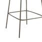 Moe"s Home Collection Early Barstool with Dark Brown Upholstery in Blackened Bronze, , large