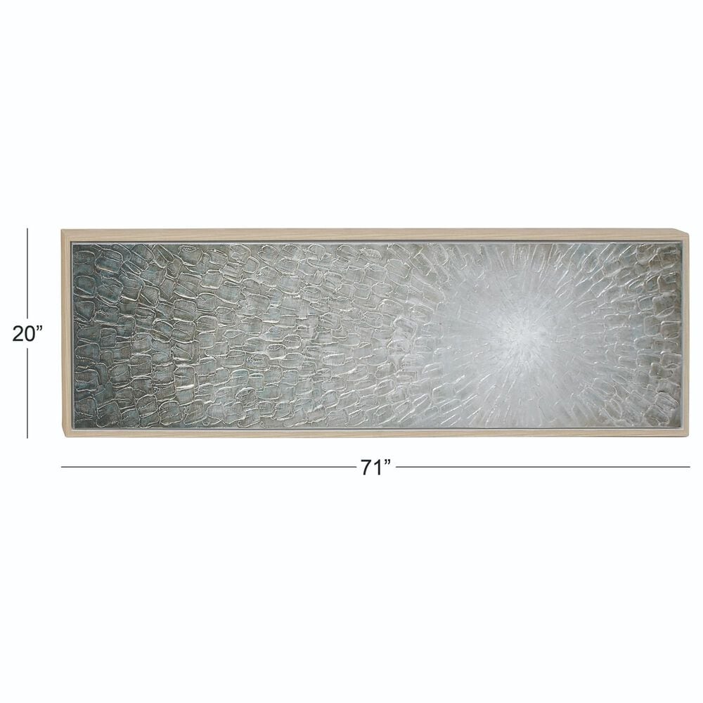 Maple and Jade 20&quot; x 71&quot; Abstract Framed Wall Art in Light Brown, , large