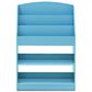 HOMLUX 5-Tier Magazine Bookshelf in Light Blue, , large