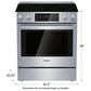 Bosch 4.6 Cu. Ft. Slide-In Electric Range in Stainless Steel, , large