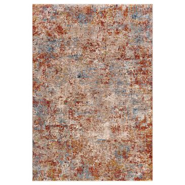 Surya Mirabel  6"7" x 9"6" Peach, Orange, Cream, Brown, Saffron and Denim Area Rug, , large