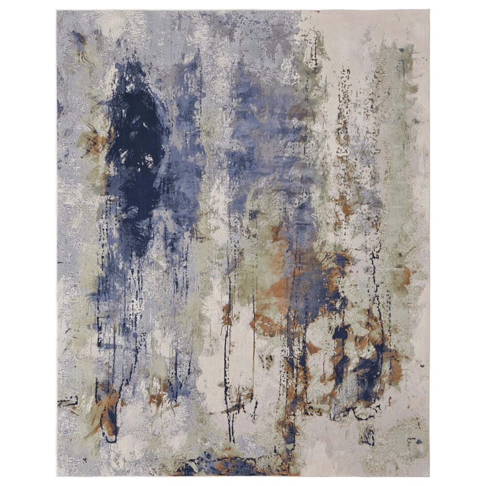 Feizy Clio 2" x 3" Blue and Multicolor Area Rug, , large