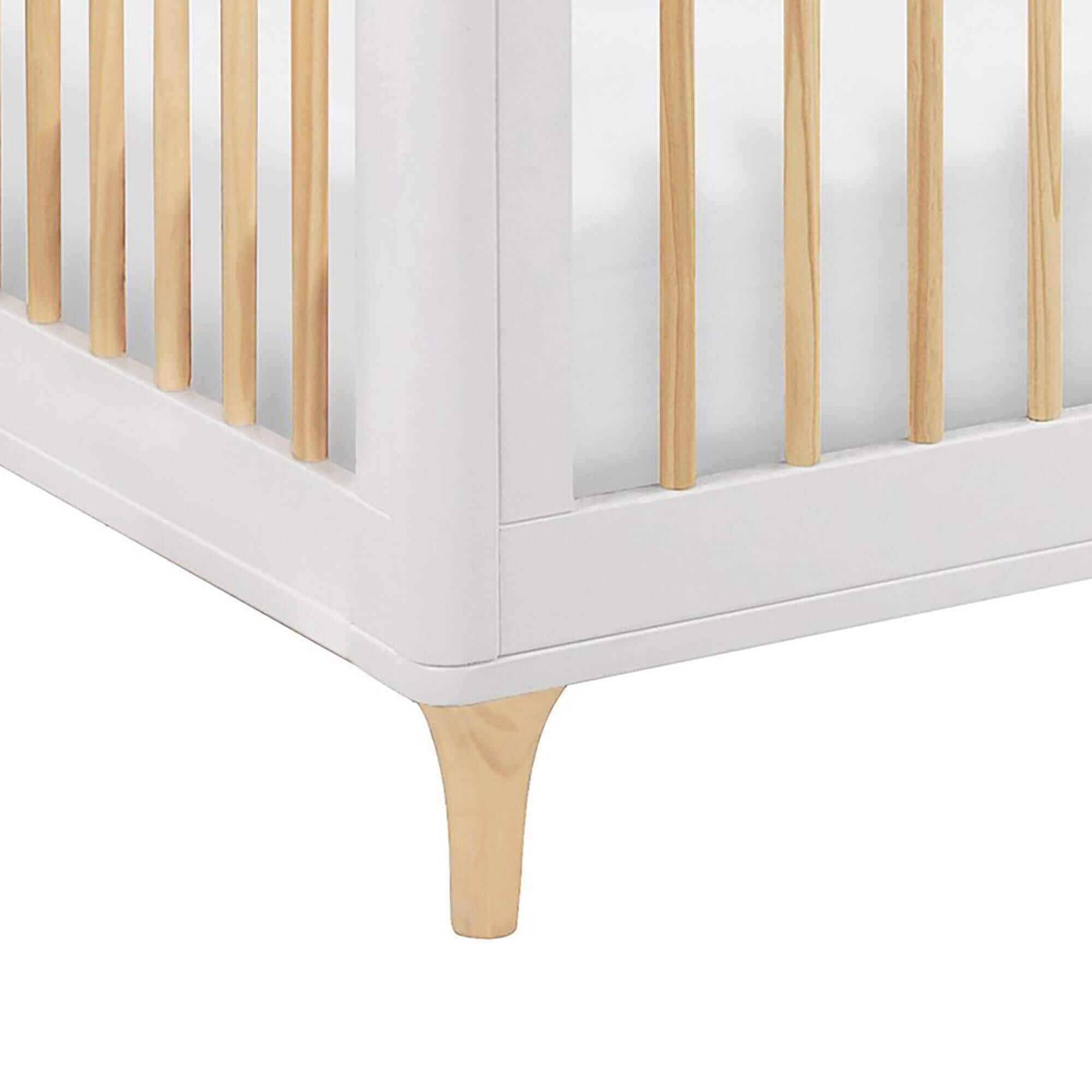 Babyletto Lolly 3 In 1 Convertible Crib in White and Natural NFM
