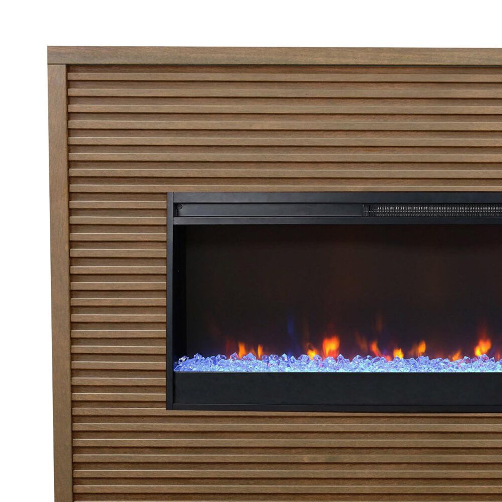 Legends Furniture Stardust Fireplace Mantel in Bourbon, , large
