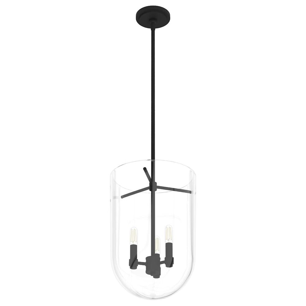 Hunter Sacha 3-Light Cloche Pendant in Natural Iron, , large