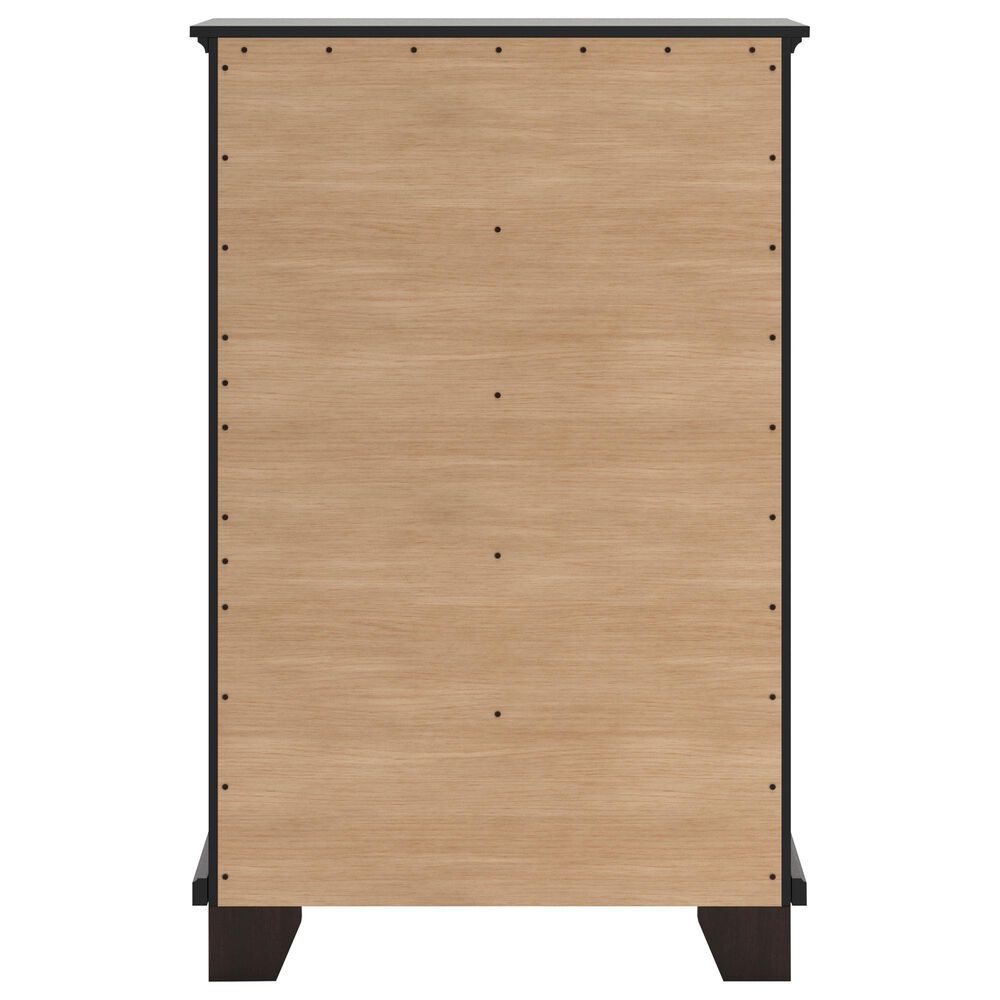 Ashley Covetown 5-Drawer Chest in Dark Brown, , large