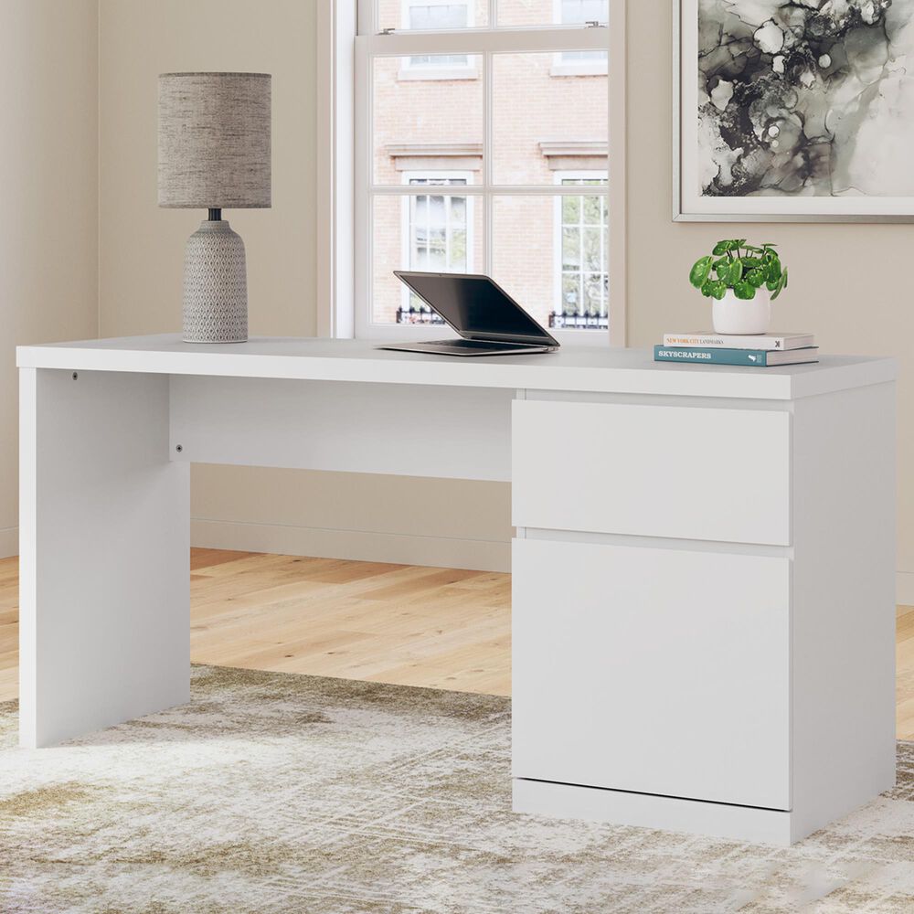 Ashley Onita 1-Drawer Home Office Desk in White, , large
