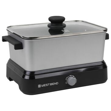 West Bend 5-Quart Versatility Slow Cooker in Silver, , large