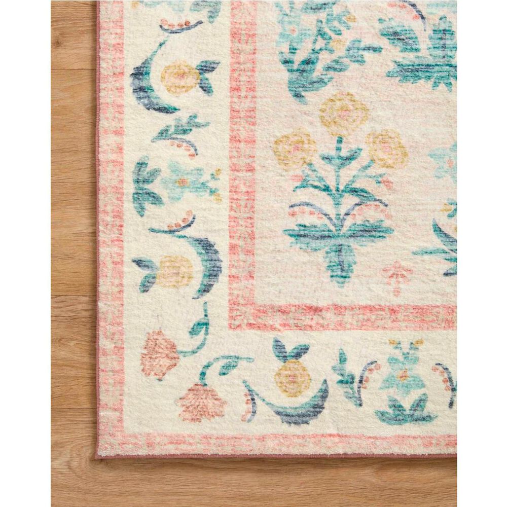 Loloi Rifle Paper Co. x Loloi Eden Mughal Rose Blush 2&#39;-6&quot; x 11&#39;-6&quot; Runner Rug, , large