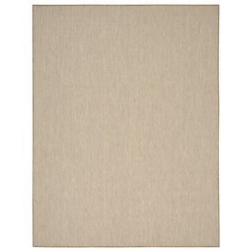 Nourison Courtyard Jute and Ivory 8" x 10" Indoor/Outdoor Area Rug, , large