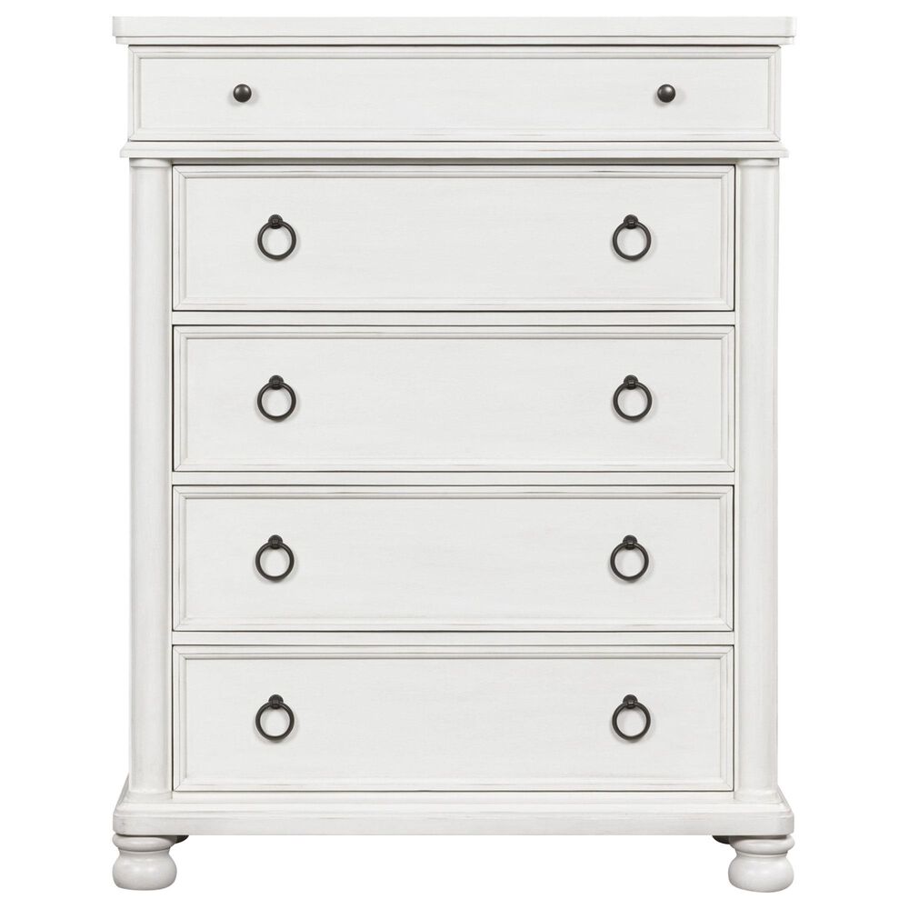 Ashley Rowlenstown 5-Drawer Chest in Antique White, , large