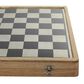 Maple and Jade 5" x 15" Chess Game Set in Black, Silver and Brown, , large