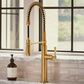 Kohler Edalyn Semi-Professional Kitchen Sink Faucet in Vibrant Brushed Moderne Brass, , large