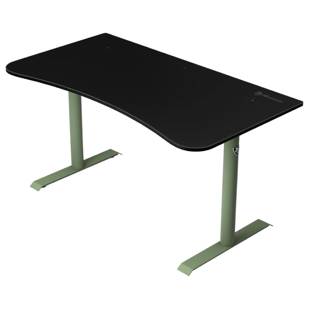 Arozzi Arena Medium Gaming Desk in Forest Green, , large