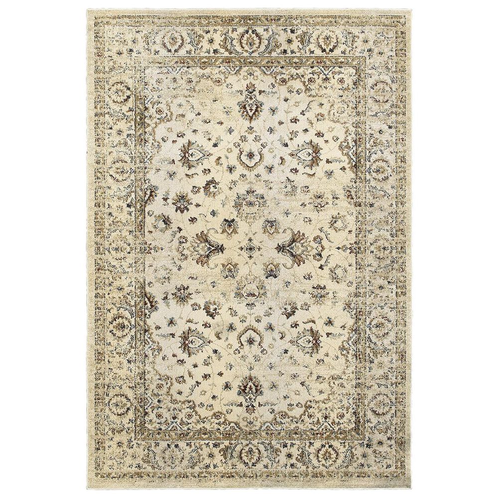 Oriental Weavers Empire 114W 9"10" x 12"10" Ivory and Gold Area Rug, , large