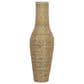 Maple and Jade 44" Faux Seagrass Handmade Floor Decorative Vase in Brown and Black, , large