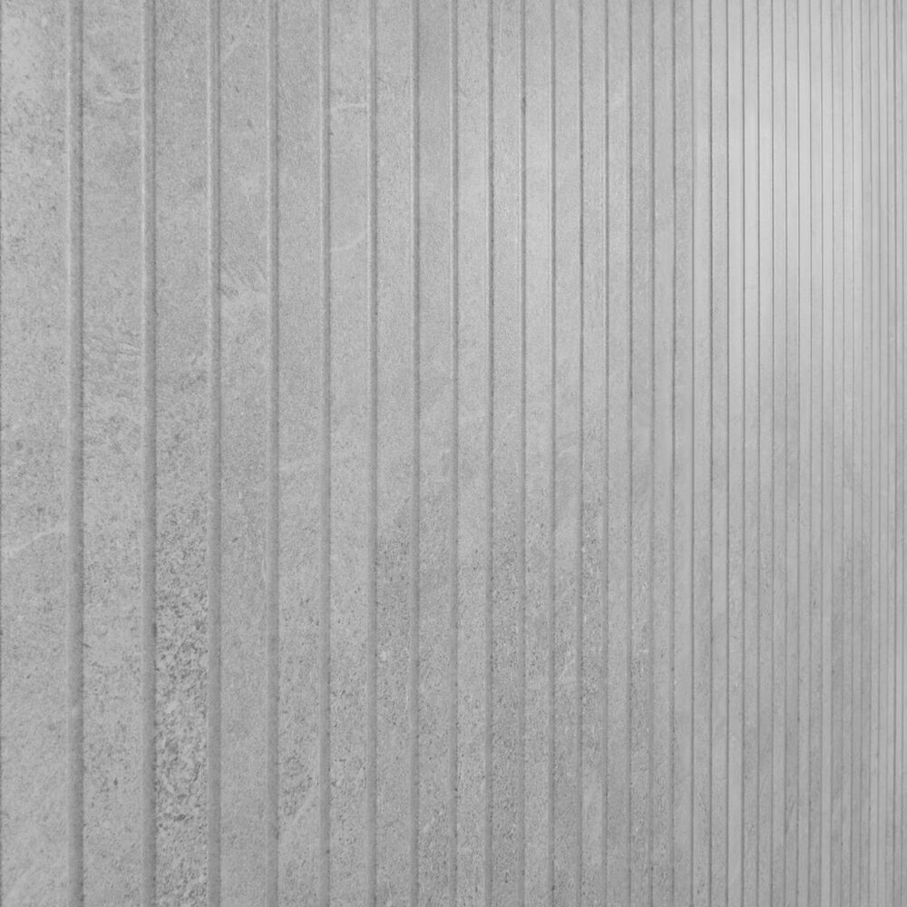 Soho Studio Leno Ribbon Ice Light Gray 24" x 48" Matte Porcelain Tile, , large