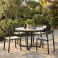 Zuo Modern Draco Outdoor Dining Chair in Black (Set of 2), , large