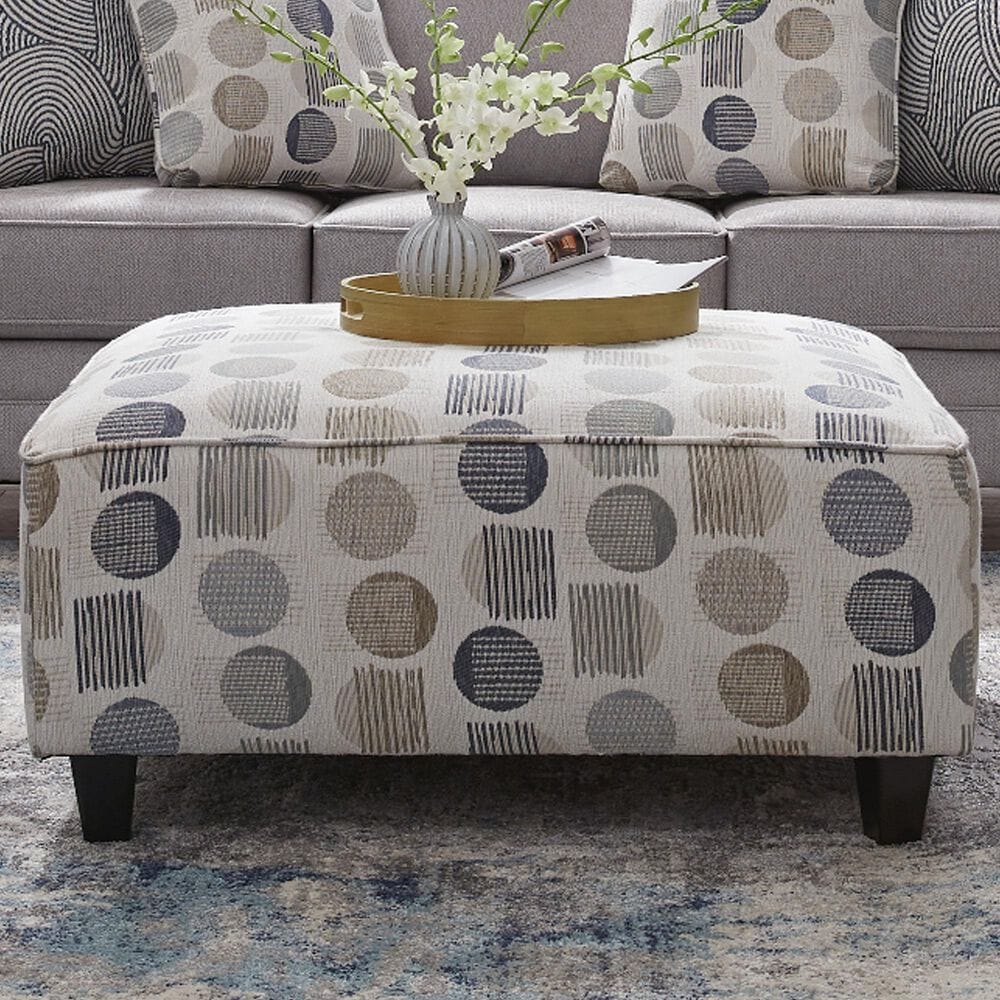 Fusion Furniture 3010 Cocktail Ottoman in Bounce Horizon, , large