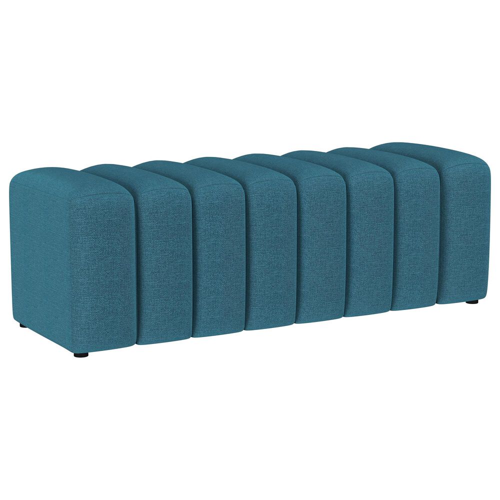 Pacific Landing Summer Accent Bench in Peacock Blue, , large