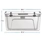 YETI Tundra 75 Hard Cooler in White, , large