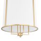 Quorum Eldorado 4-Light Pendant in Aged Brass, , large