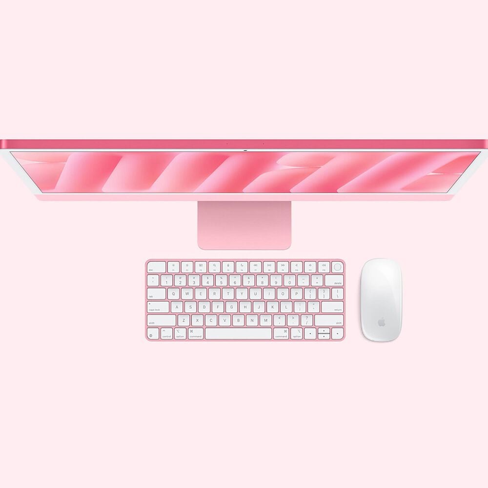 Apple 24-Inch iMac All-in-One Desktop - Apple M4 chip - 10-core CPU - 24GB RAM - 10-core GPU - 512GB SSD in Pink with 3-Year AppleCare+, , large