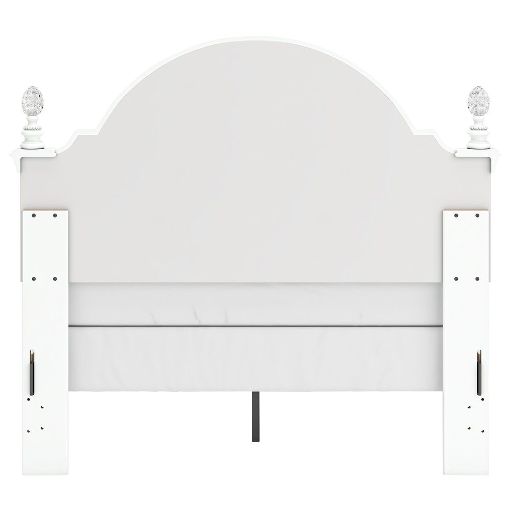 Ashley Kozlani 4-Piece Full Panel Bedroom Set in Matte White, , large