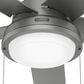 Hunter Seawall 44" Outdoor Ceiling Fan with LED Lights in Matte Silver, , large