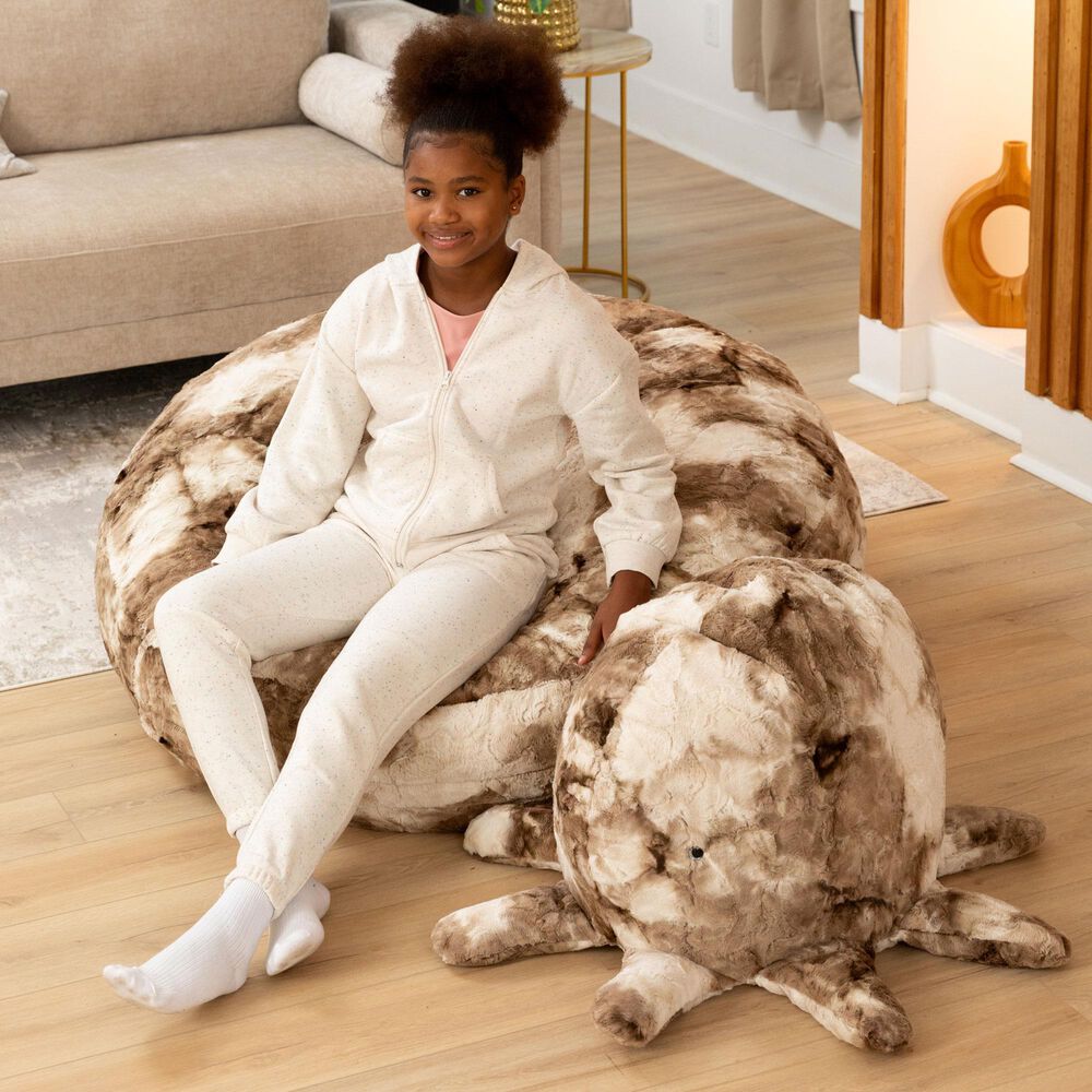 Jaxx Huggy The Octopus Sea Buddy Large Kids Stuffed Animal Bean Bag in Tie-Dye Coca Mocha, , large
