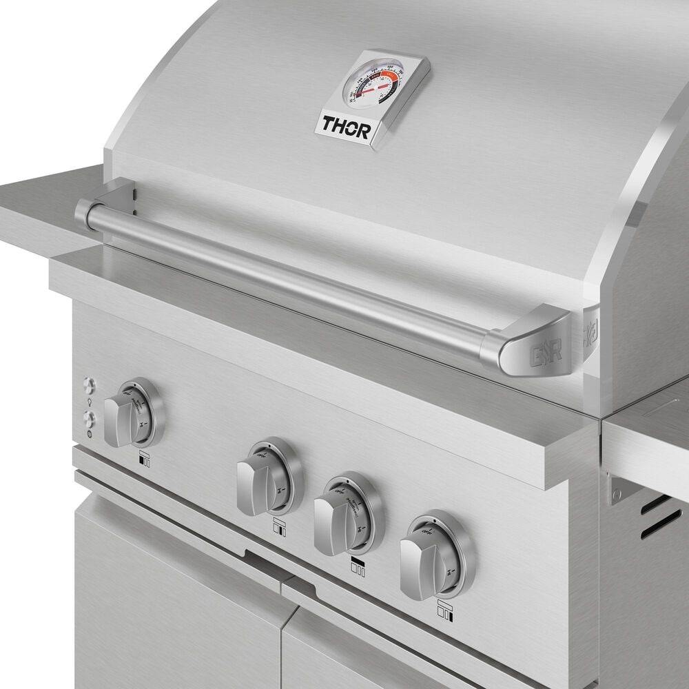 Thor Kitchen Gordon Ramsay 3-Burner Freestanding Gas Grill in Stainless Steel, , large