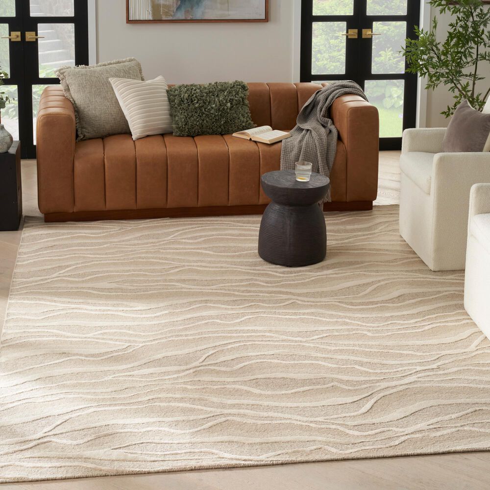 Nourison Divine DIV12 Saddle 8'6" x 11'6" Area Rug, , large