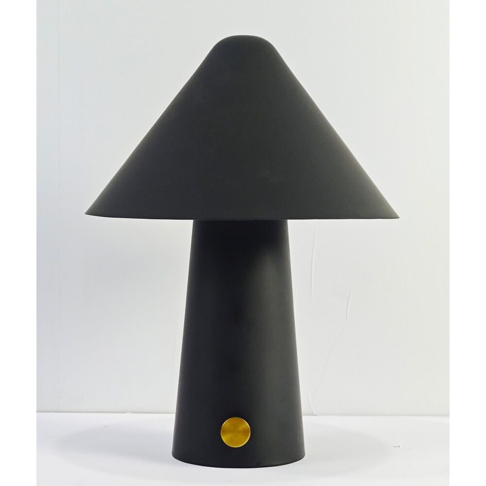 Lite Source Rechargeable LED Metal Table Lamp in Black, , large