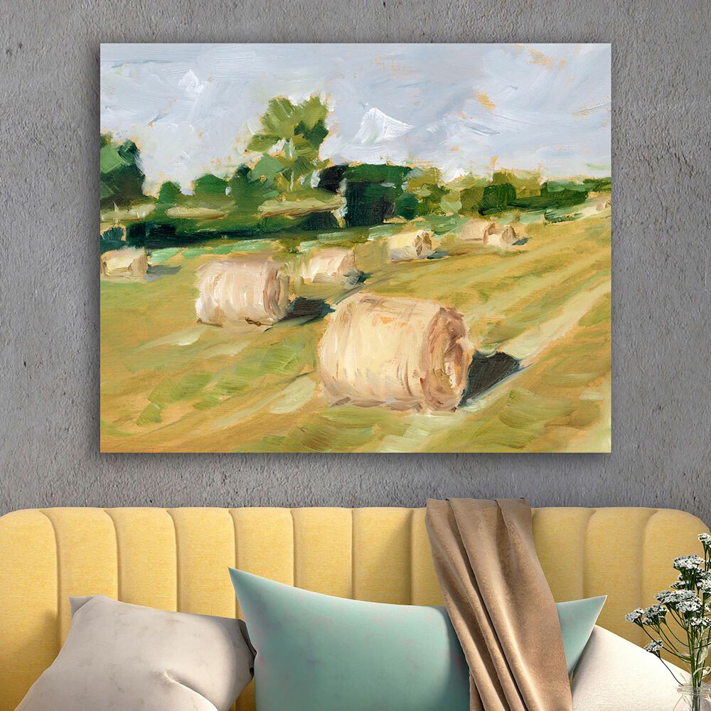 Courtside Market Hay Field II 30" x 40" Canvas Wall Art, , large