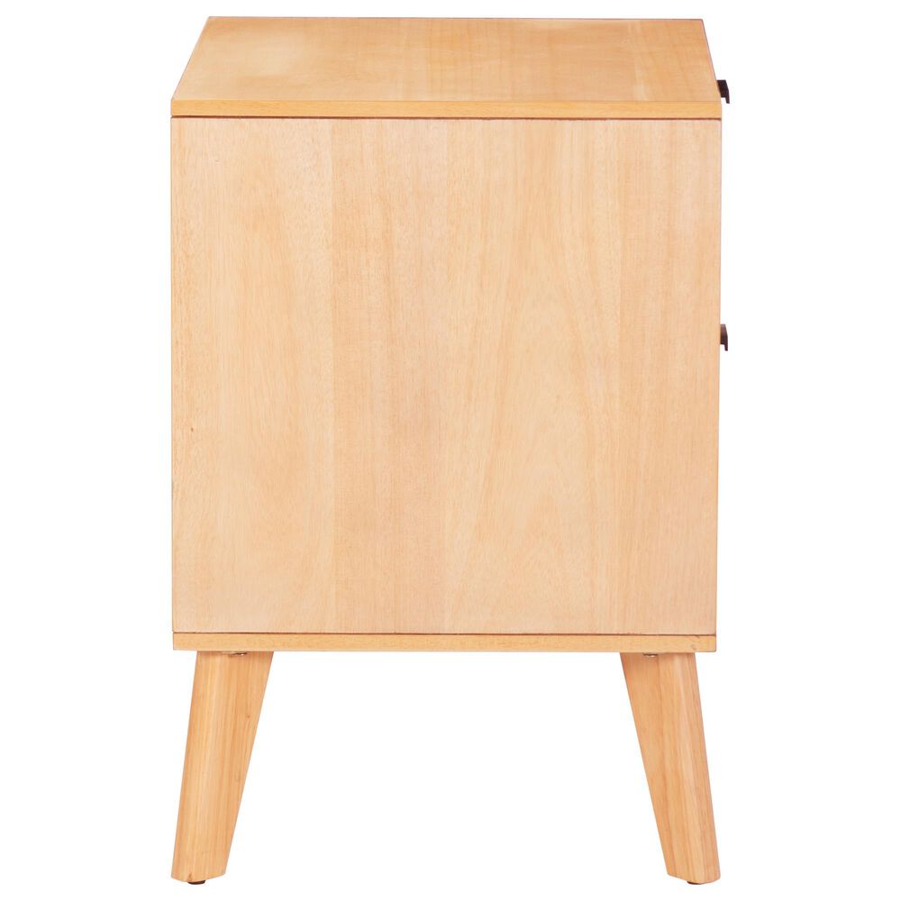 Linon Home Decor Reid 2-Drawer Nightstand in Natural, , large