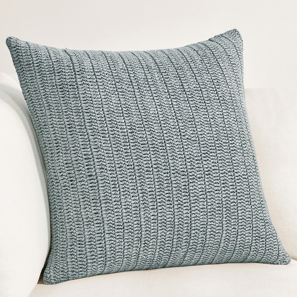 Classic Home Macie 22&quot; Square Throw Pillow in Stone Gray, , large