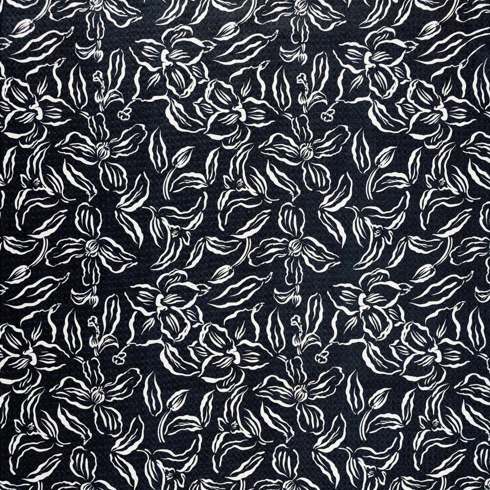 MuKitchen Vibe Dish Cloth in Black Floral and White (Set of 2), , large