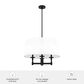 Hunter Briargrove 4-Light Chandelier in Matte Black, , large