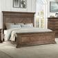 New Heritage Mar Vista King Panel Bed in Brushed Walnut with USB Ports, , large