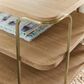 Hooker Furniture Banyon Bay Two-Tier End Table in Desert Oak and Brushed Brass, , large