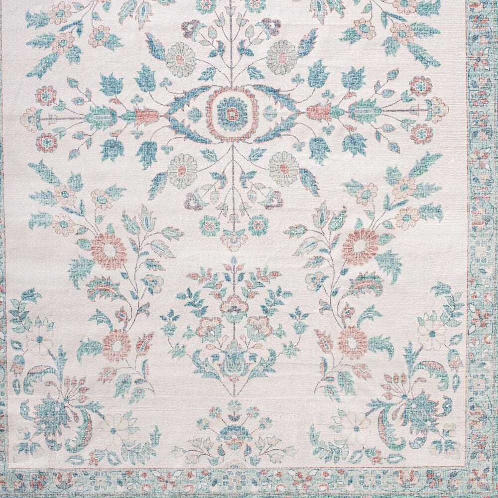 Surya Lavable Blue 2&#39;7&quot; x 4&#39; Area Rug, , large