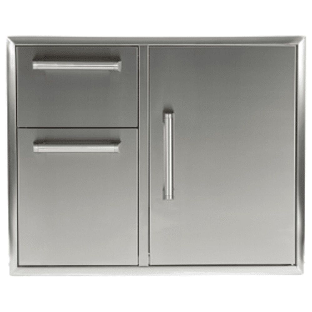 Coyote Outdoor 31" Combination Storage Door and Drawers Cabinet in Stainless Steel, , large