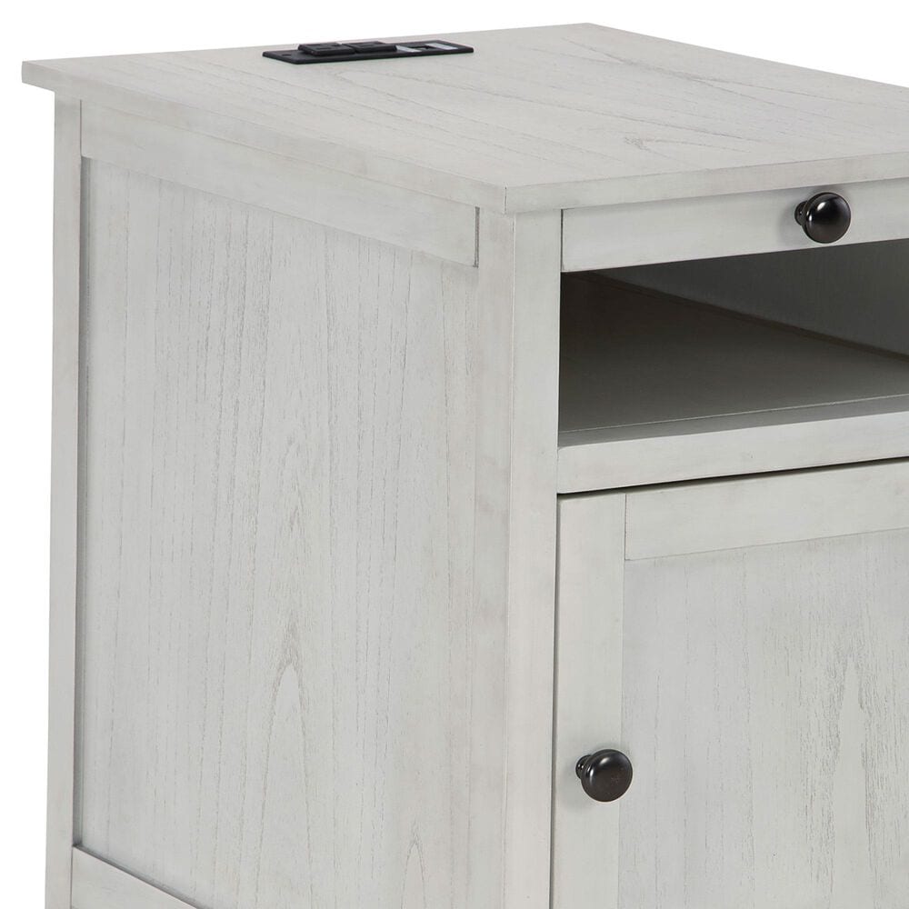 Ashley Treytown Chairside End Table in Whitewashed, , large