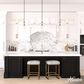 Hunter Dunshire 10.5" 1-Light Medium Pendant with Seeded Shade in Noble Bronze, , large