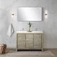 Lexora Home Lafarre 48" Double Bathroom Vanity in Rustic Acacia with 2 cm White Quartz Top and Rectangular Sinks, , large