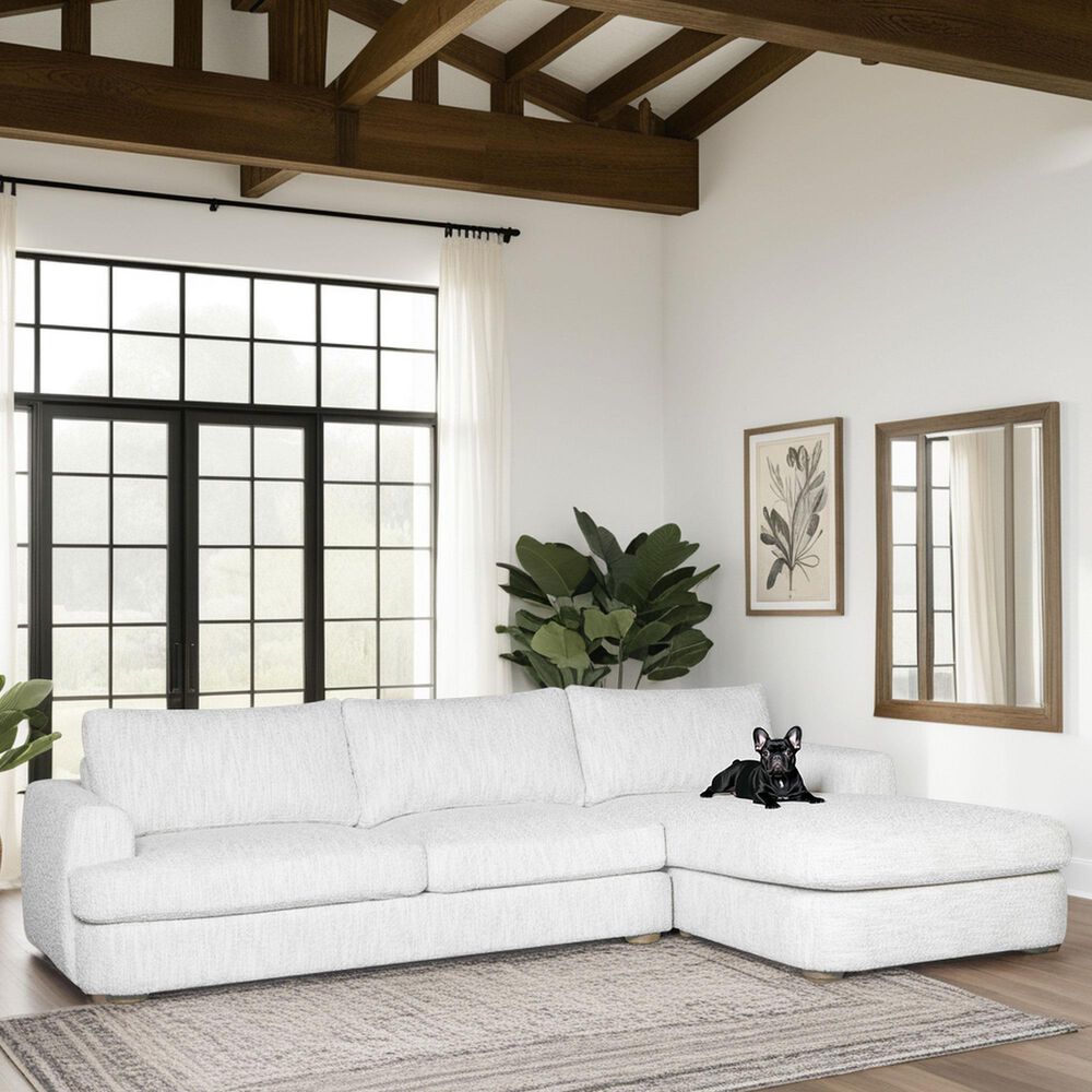 Blue River Reid 2-Piece Right Facing Sectional Sofa in Snow Fleck, , large